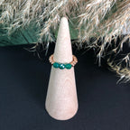 Bague Déméter - Agate verte - Croissance - version 1
