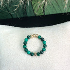 Bague Hathor - Malachite - Transformation - version 1