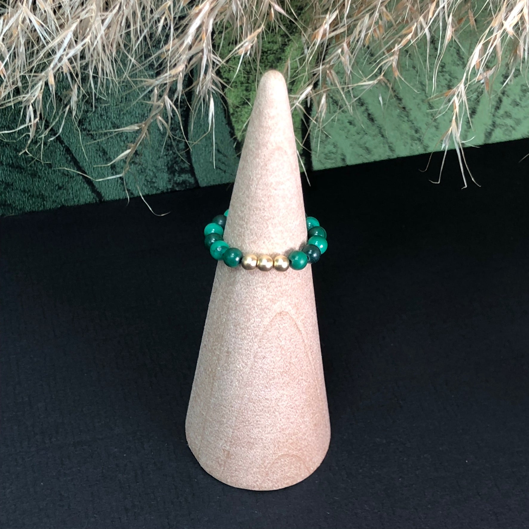 Bague Hathor - Malachite - Transformation - version 1