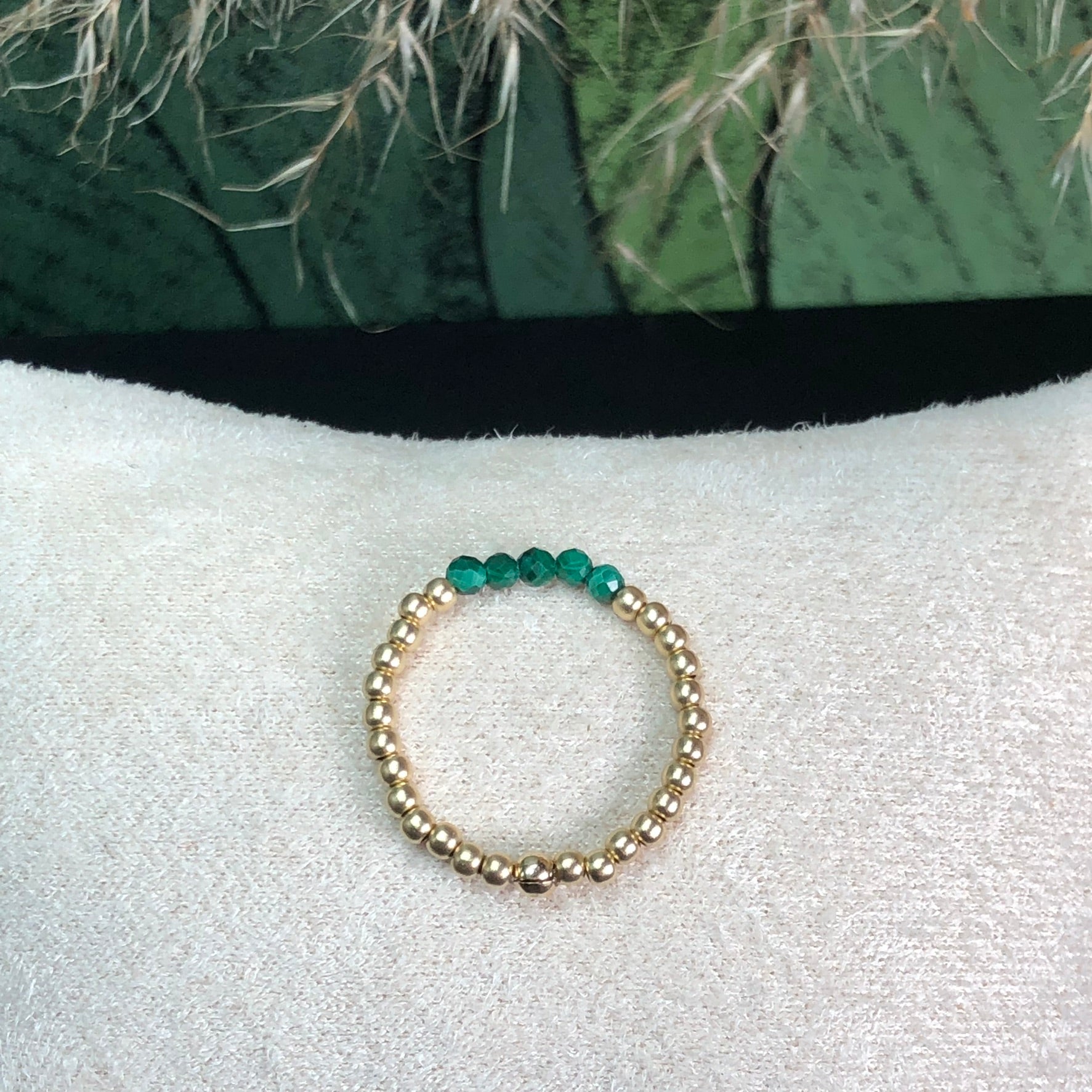 Bague Hathor - Malachite - Transformation - version 2
