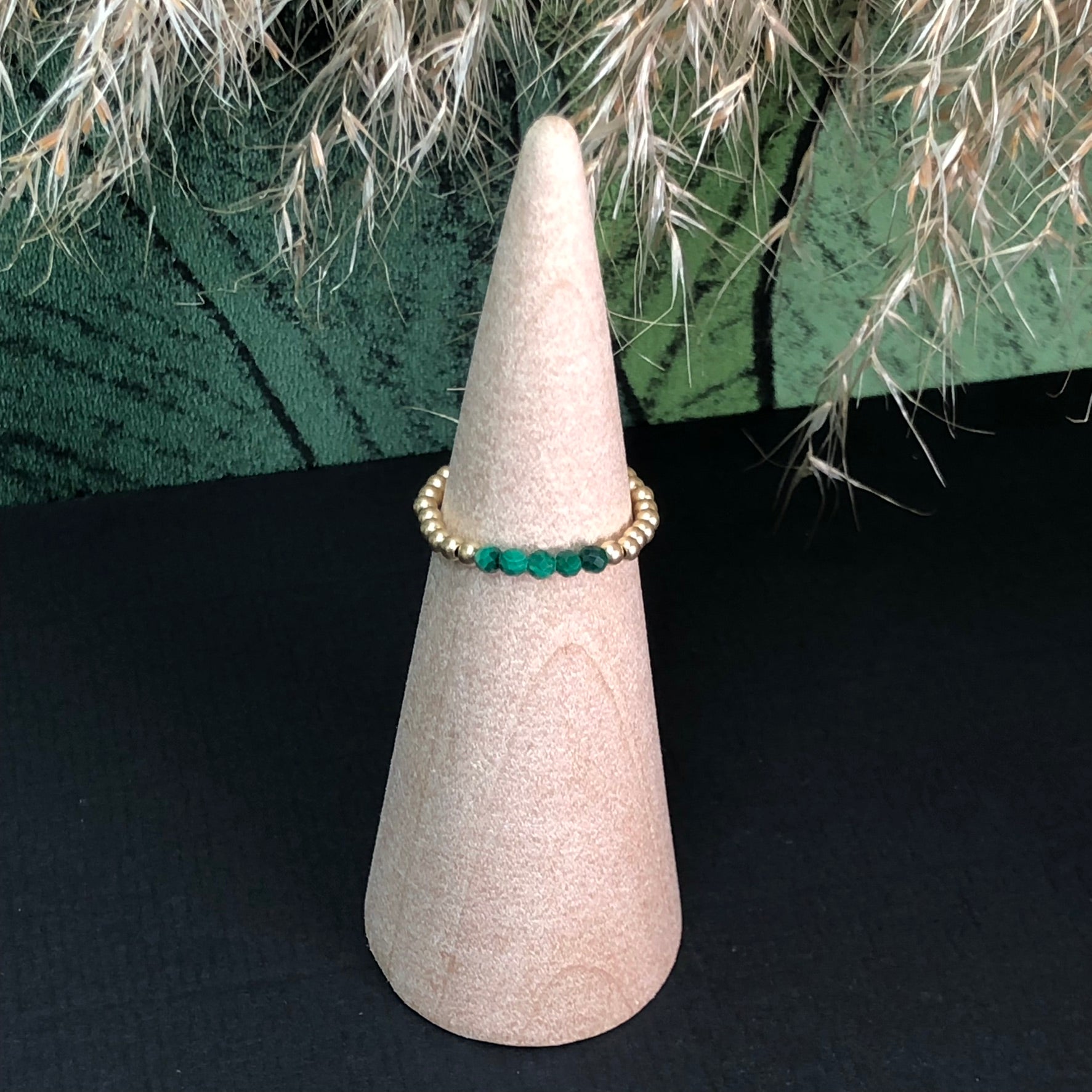 Bague Hathor - Malachite - Transformation - version 2