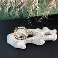 Bague Gaïa - Jaspe vert - Ancrage