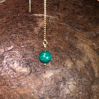 Boucle d'oreille Hathor - Malachite - Transformation - 1 perle