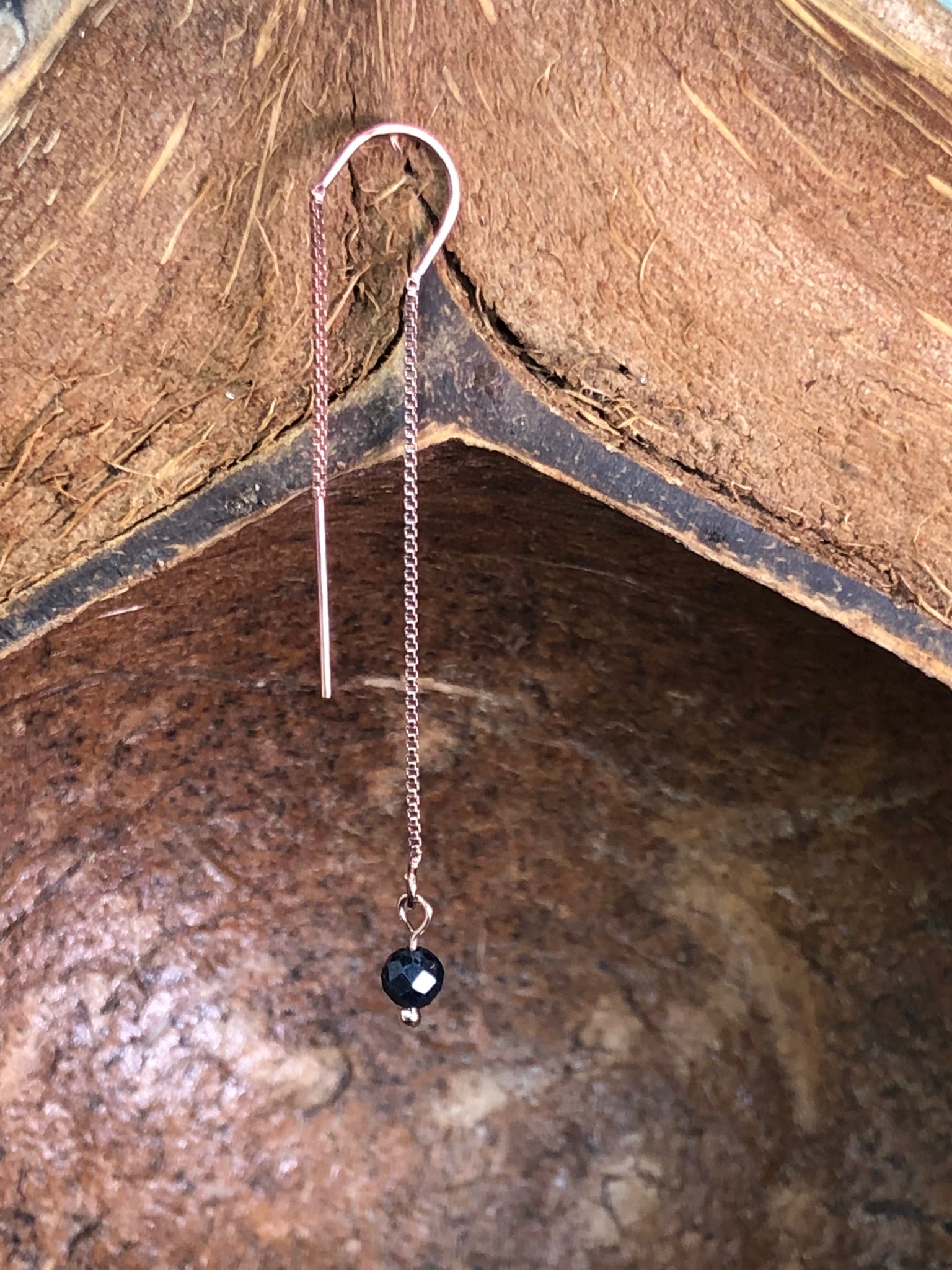 Boucle d'oreille Héra - Saphir - Loyauté - 1 perle