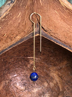Boucle d'oreille Isis - Lapis-lazuli - Conscience - 1 perle