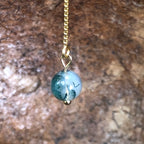 Boucle d'oreille Ostara - Agate mousse - Renouveau - 1 perle