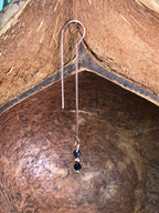 Boucle d'oreille Héra - Saphir - Loyauté - 3 perles