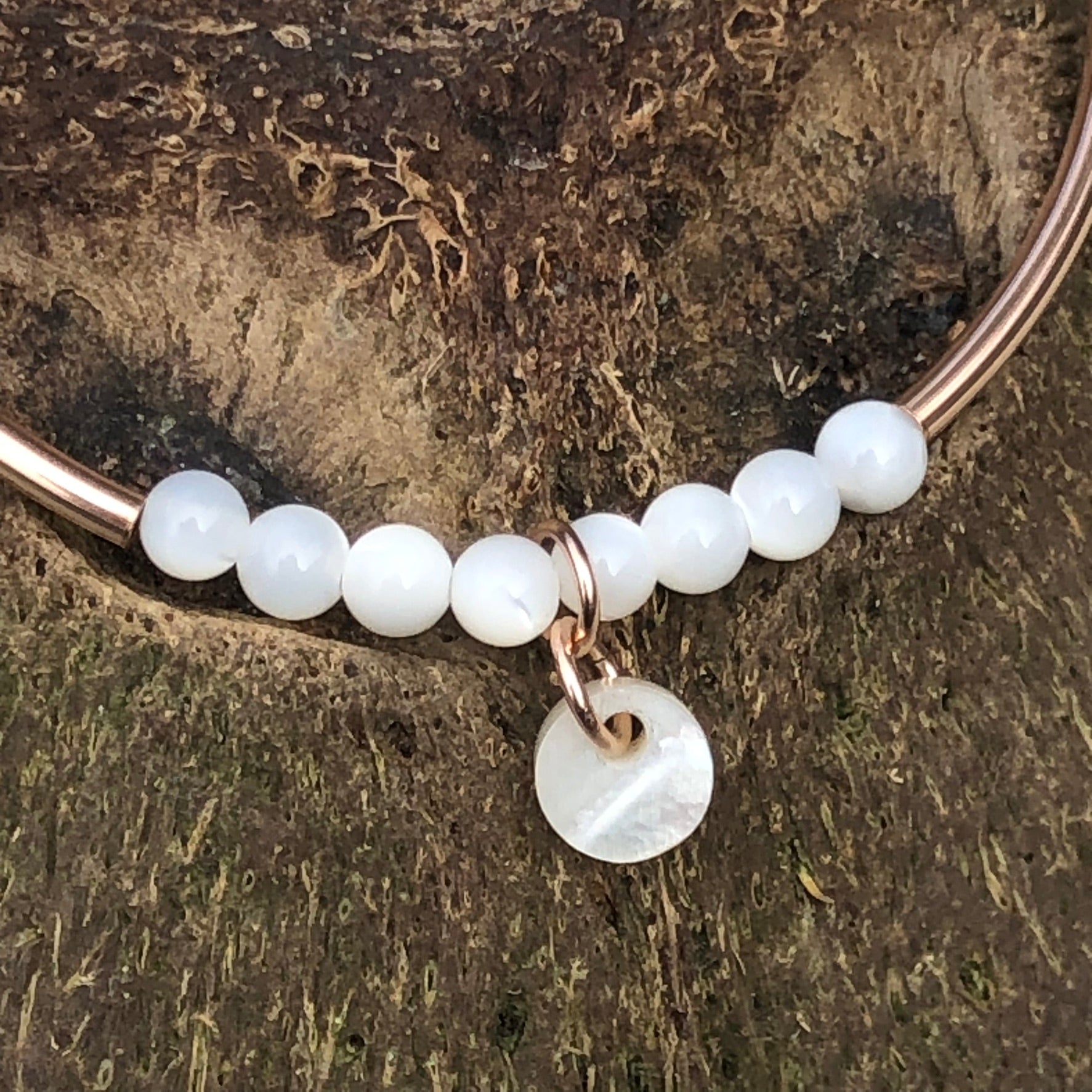 Bracelet  Artémis - Nacre blanche - Intuition