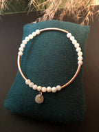 Bracelet  Artémis - Nacre blanche - Intuition