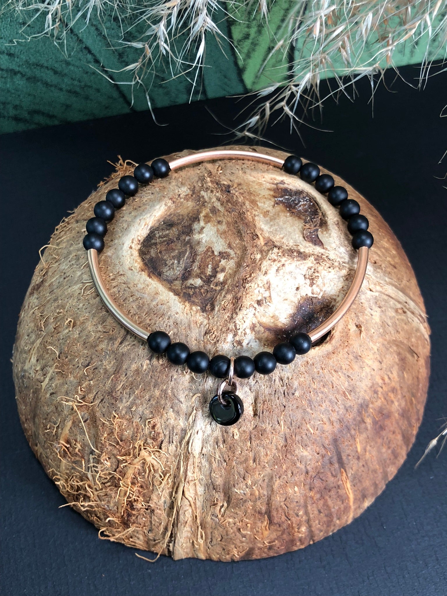 Bracelet Athéna - Agate noire - Clarté