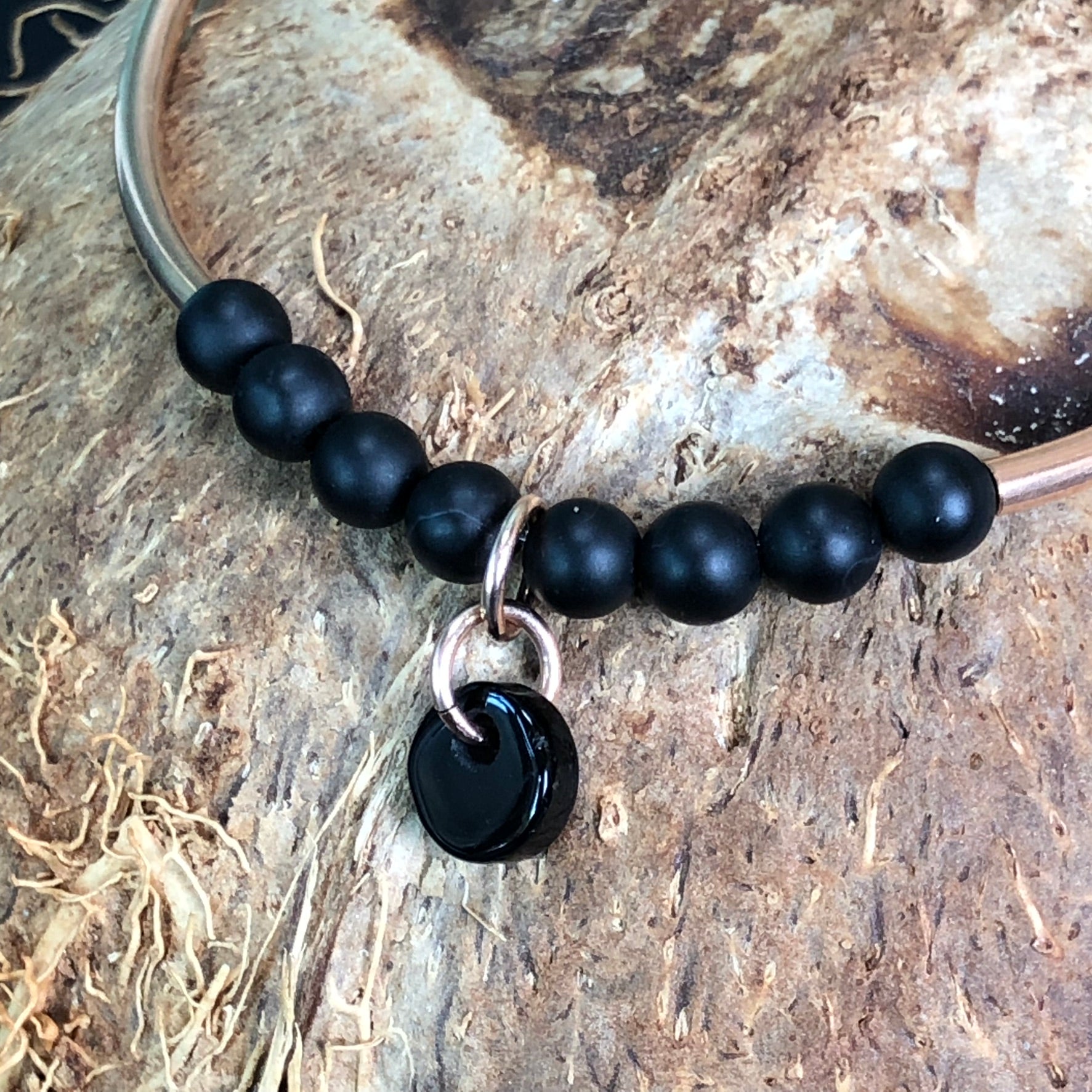 Bracelet Athéna - Agate noire - Clarté