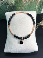 Bracelet Athéna - Agate noire - Clarté
