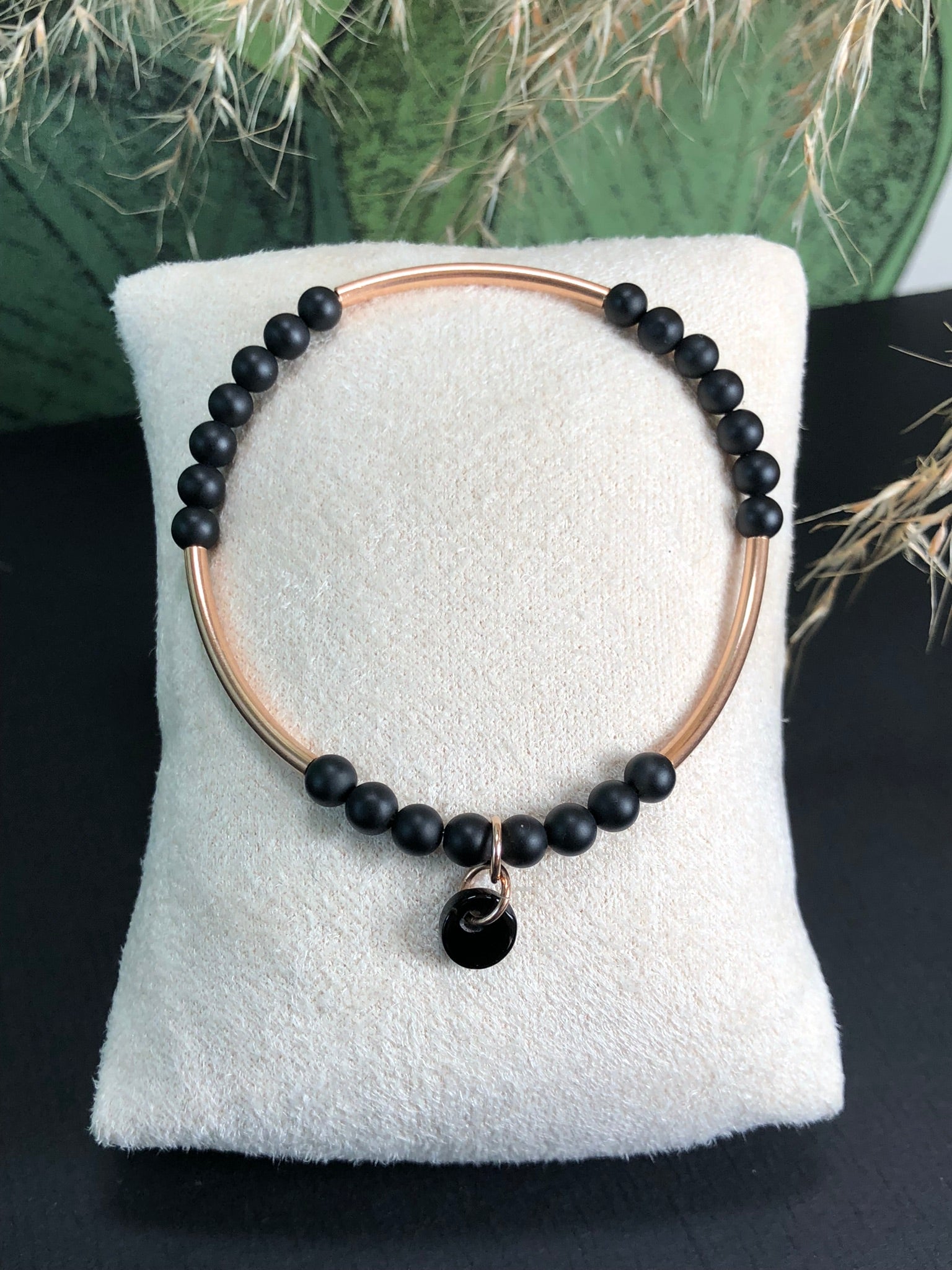 Bracelet Athéna - Agate noire - Clarté
