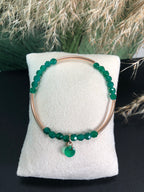 Bracelet Déméter - Agate verte - Croissance