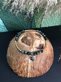 Bracelet Gaïa - Jaspe vert - Ancrage