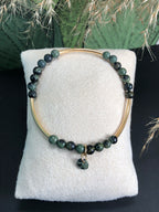 Bracelet Gaïa - Jaspe vert - Ancrage