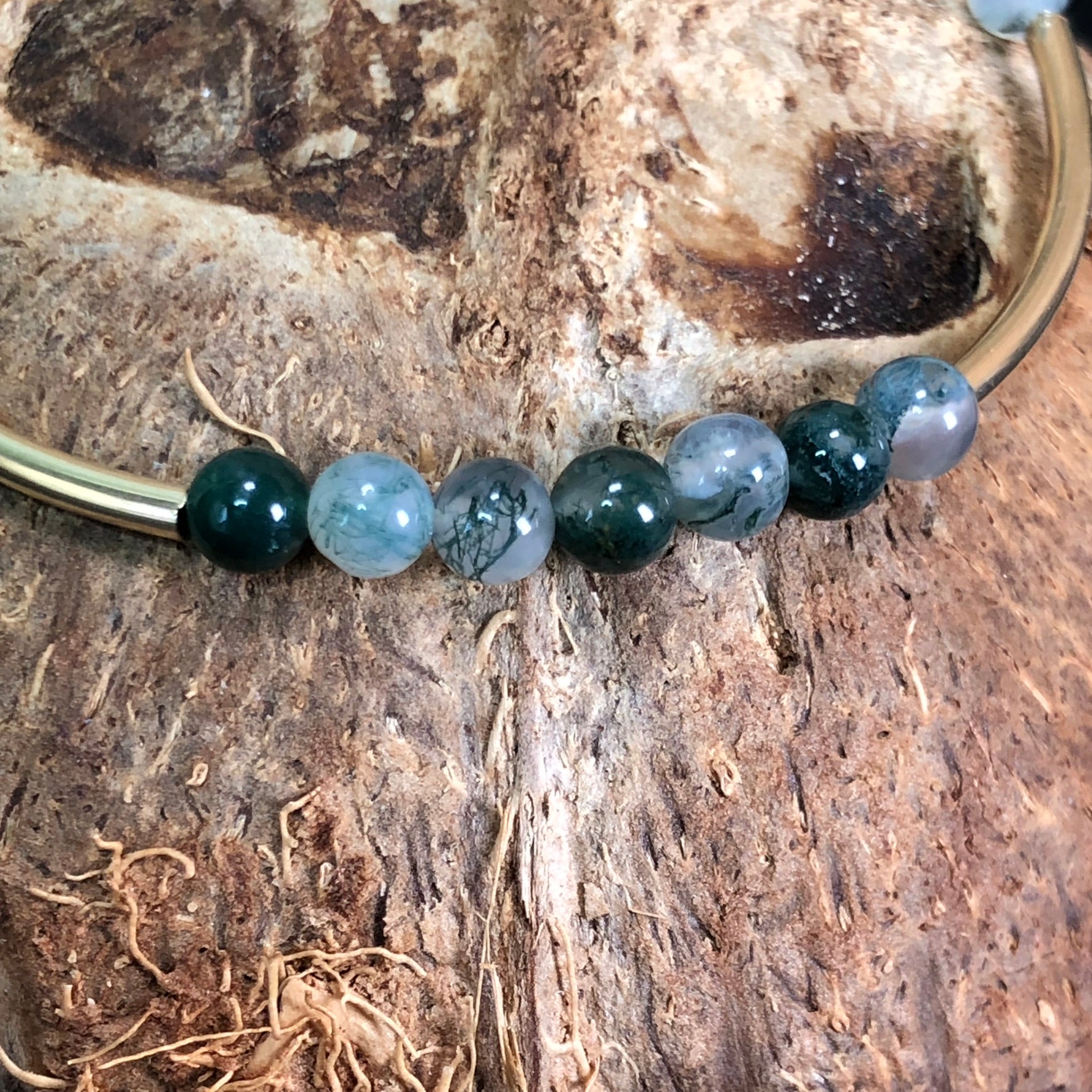 Bracelet Ostara - Agate mousse - Renouveau