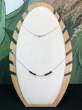 Collier Athéna - Agate noire - Clarté