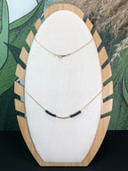 Collier Athéna - Agate noire - Clarté