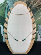 Collier Déméter - Agate verte - Croissance