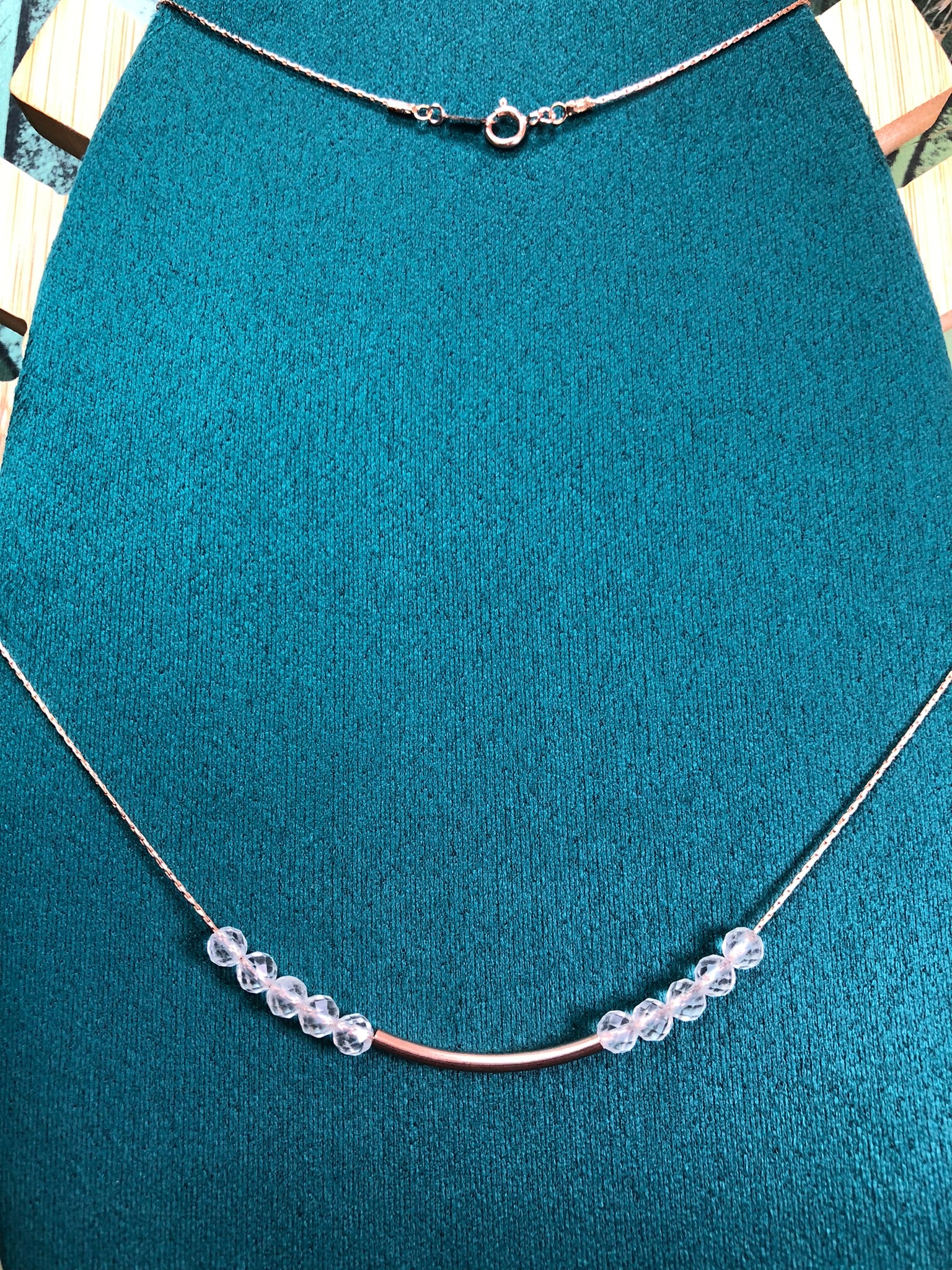 Collier Iris - Cristal de roche - Alignement