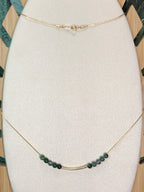 Collier Ostara - Agate mousse - Renouveau