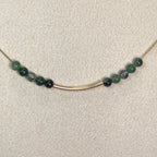 Collier Ostara - Agate mousse - Renouveau